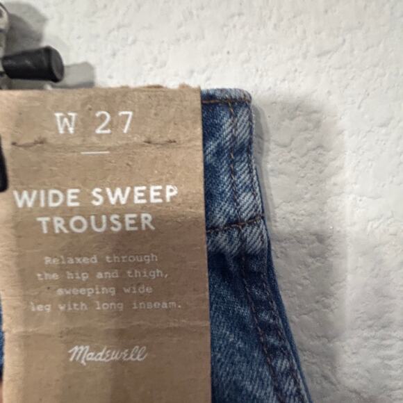NEW Madewell Women's Wide Sweep Denim Jeans Size 27 Java Wash Preppy - Picture 5 of 12